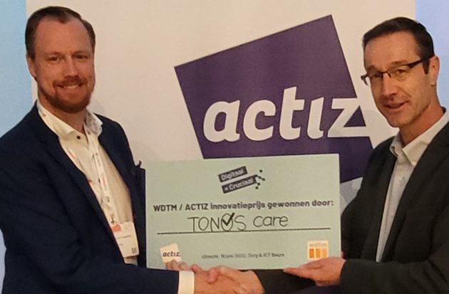 TONOS care wint ActiZ-WDTM Innovatieprijs