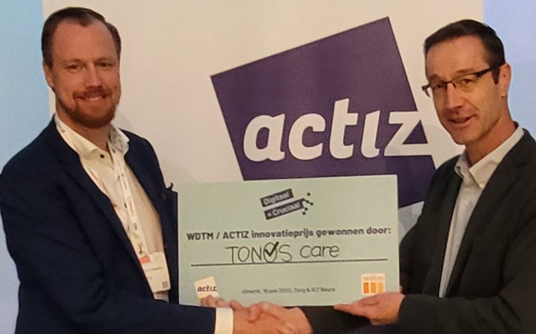 TONOS care wint ActiZ-WDTM Innovatieprijs