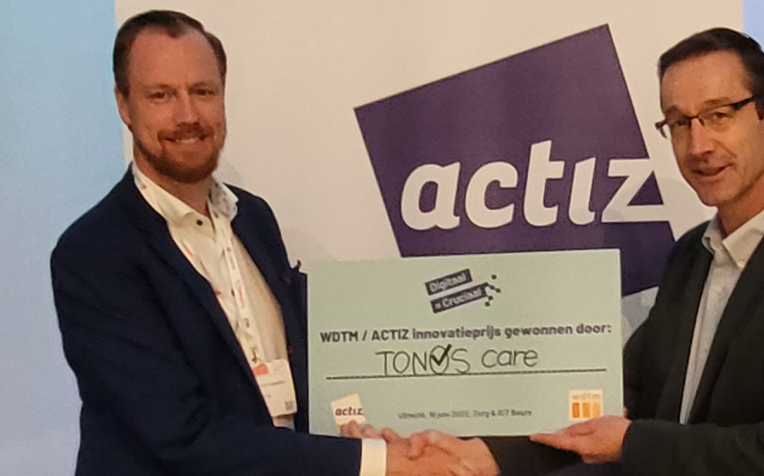 TONOS care wint ActiZ-WDTM Innovatieprijs