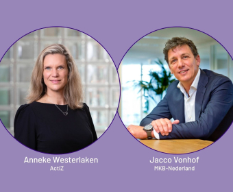 Anneke Westerlaken (ActiZ) en Jacco Vonhof (MKB-Nederland)