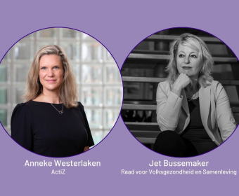 Anneke Westerlaken (ActiZ) en Jet Bussemaker (RVS)