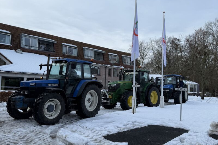 zorg op traktor