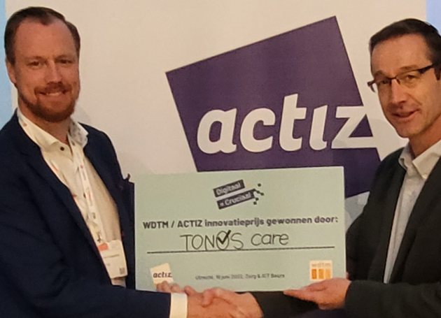 TONOS care wint ActiZ-WDTM Innovatieprijs