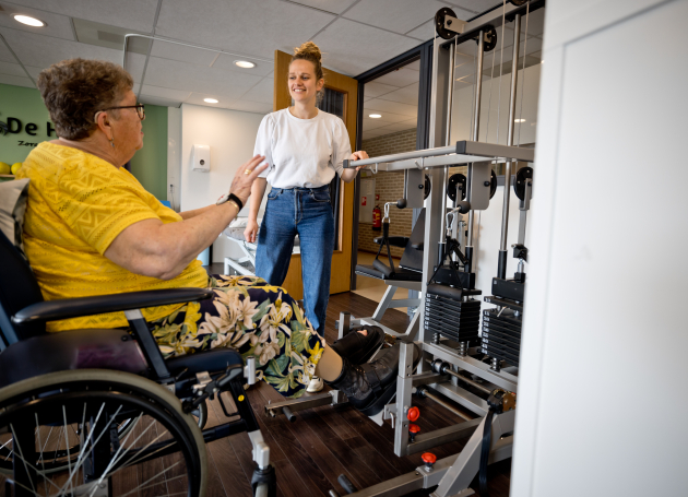 Client bij revalidatiezorg 