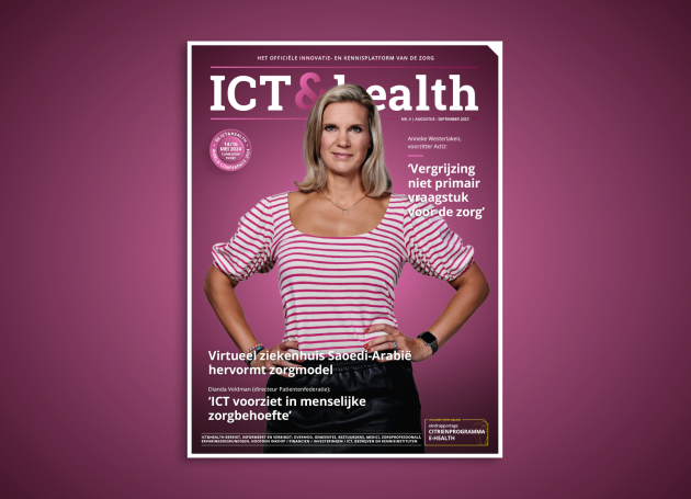 Anneke Westerlaken op cover ICT & Health. Bron: ICT & Health